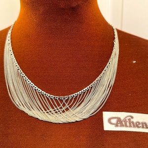 Sterling Silver multi-chain  necklace